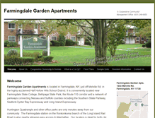 Tablet Screenshot of farmingdalegardenapts.com